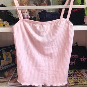 baby pink tank top